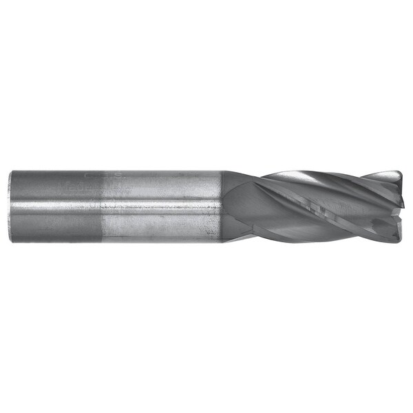 Cgs Tool 4Fl Std Cr End Mill 1/2" Dia 1" Loc 3" Oal W/.125 Rad & Altin Coating CR143-5000.125-ALTiN - main